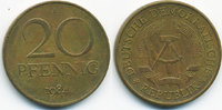 DDR 20 Pfennig Messing