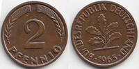 BRD 2 Pfennig Kupfer -
