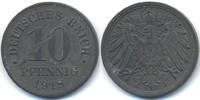 Ersatzmünze 1.WK 10 Pfennig Zink - Schrötlingsfehler