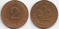 BRD 2 Pfennig Kupfer -