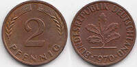 BRD 2 Pfennig Stahl/kupferplattiert -
