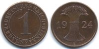 Weimarer Republik 1 Rentenpfennig Kupfer
