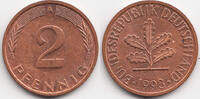 BRD 2 Pfennig Stahl/kupferplattiert -