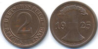 Weimarer Republik 2 Reichspfennig Kupfer