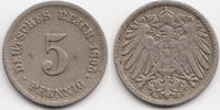 Kaiserreich 5 Pfennig großer Adler - Kupfer/Nickel -