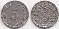 Kaiserreich 5 Pfennig großer Adler - Kupfer/Nickel -