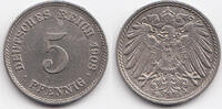 Kaiserreich 5 Pfennig großer Adler - Kupfer/Nickel -