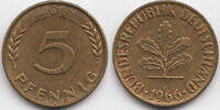 BRD 5 Pfennig Stahl/tombakplattiert -