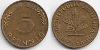 BRD 5 Pfennig Stahl/tombakplattiert -