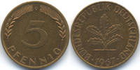 BRD 5 Pfennig Stahl/tombakplattiert -