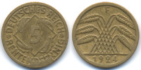 Weimarer Republik 5 Rentenpfennig Kupfer/Aluminium - Stempelbruch