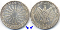 BRD 10 DM Olympiade München 1972 Spirale in Deutschland - kleines Zainende