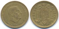 Spanien - Spain 1 Peseta Francisco Franco 1939-1975 – Verprägung