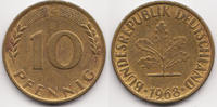 BRD 10 Pfennig Stahl/tombakplattiert -