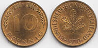 BRD 10 Pfennig Stahl/tombakplattiert -
