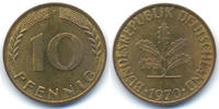 BRD 10 Pfennig Stahl/tombakplattiert -