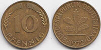 BRD 10 Pfennig Stahl/tombakplattiert -