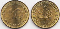 BRD 10 Pfennig Stahl/tombakplattiert -
