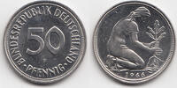50 Pfennig 1966 F BRD Kupfer/Nickel prägefrisch+