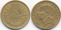 Frankreich - France 5 Francs Provisorische Regierung 1944-1947