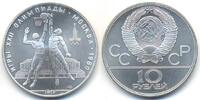 Russland - Russia 10 Rubel UDSSR 1917-1991 - Olympiade 1980 Basketball