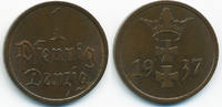 Freie Stadt Danzig 1 Pfennig Freistaat Danzig - Kupfer