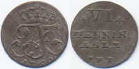 Mecklenburg-Strelitz 6 VI Pfennig Adolf Friedrich IV. 1752-1794
