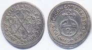 Öttingen-Wallerstein-Spielberg 1/2 Batzen (2 Kreuzer) Wolfgang IV., Ignaz und Anton Karl 1670-1708