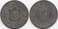 Bayern 50 Pfennig Marktleuthen – Zink vernickelt 1917 (Funck 322.6a) Originalprägung -