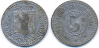 Elsass/Lothringen 5 Pfennig Saar-Buckenheim - Zink vernickelt ohne Jahr (Funck 461.1a) Originalprägung -