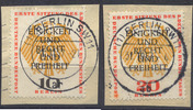 Berlin 10 und 20 Pfennig Erste Sitzung des 3. Deutschen Bundestages -