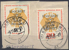 Berlin 10 und 20 Pfennig Erste Sitzung des 3. Deutschen Bundestages -
