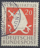 Bund 20 Pfennig 1954 1200. Todestag des hl. Bonifatius – gestempelt