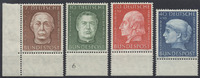 7 bis 40 Pfennig 1954 Bund Wohlfahrtspflege – Satz postfrisch Rand postfrisch