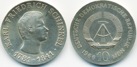 DDR 10 Mark Karl Friedrich Schinkel - Silber