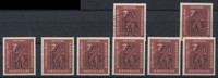 Bund 7 Pfennig Briefmarken-Ausstellung – Lot 8 Marken gestempelt/postfrisch -