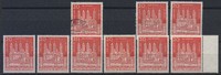 Bund 20 Pfennig 900 Jahre Kaiserdom Speyer – Lot 9 Marken gestempelt/postfrisch -