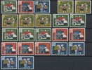 Bund 10 bis 40 Pfennig 1961 Wohlfahrtspflege – Lot 22 Marken gestempelt/postfrisch gestempelt und postfrisch