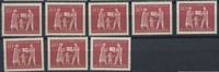 Bund 20 Pfennig 1963 Cralog und Care – Lot 8 Marken postfrisch