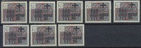 Bund 20 Pfennig Misereor – Lot 8 Marken postfrisch -