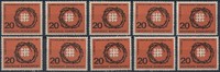 Bund 20 Pfennig 11. Evangelischer Kirchentag – Lot 10 Marken postfrisch -