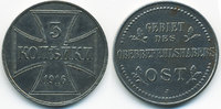 Besetzte Gebiete im 1.Weltkrieg 3 Kopeken Oberbefehlshaber Ost 3 Kopeken 1916 A - Eisen