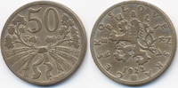 Tschechoslowakei - Czechoslovakia 50 Heller Erste Republik