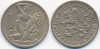 Tschechoslowakei - Czechoslovakia 1 Krone Erste Republik