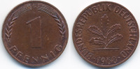 BRD 1 Pfennig Stahl/kupferplattiert
