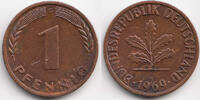 BRD 1 Pfennig Stahl/kupferplattiert -