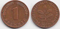 BRD 1 Pfennig Stahl/kupferplattiert -