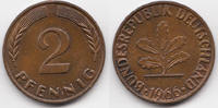 BRD 2 Pfennig Kupfer -