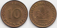 BRD 10 Pfennig Stahl/tombakplattiert -