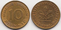 BRD 10 Pfennig Stahl/tombakplattiert -